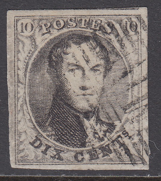 10A margé. Oblitération ambulant M IV (17 barres) Midi n°4