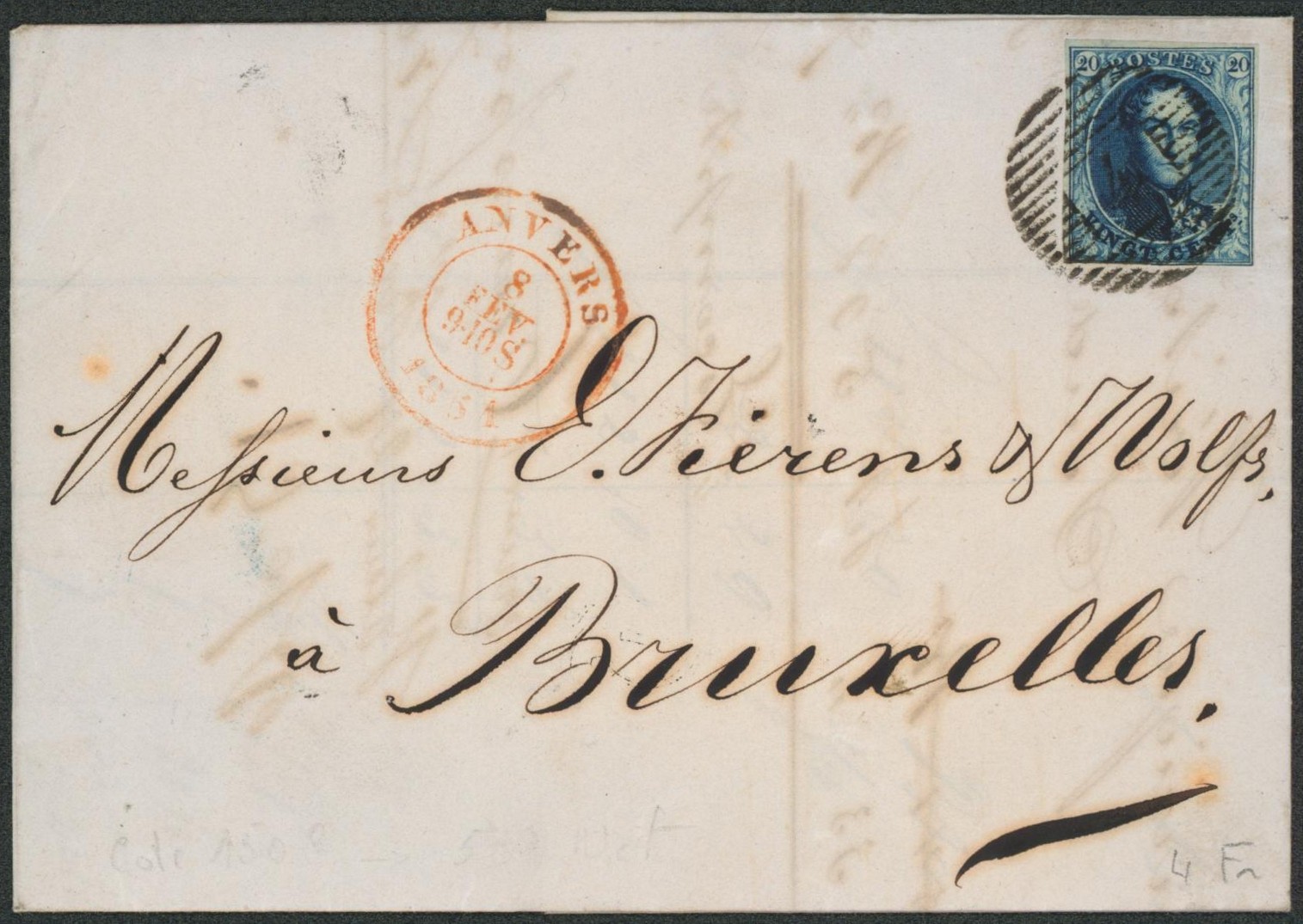 n°4 margé sur LAC obl P4 çàd Anvers > Bruxelles. 