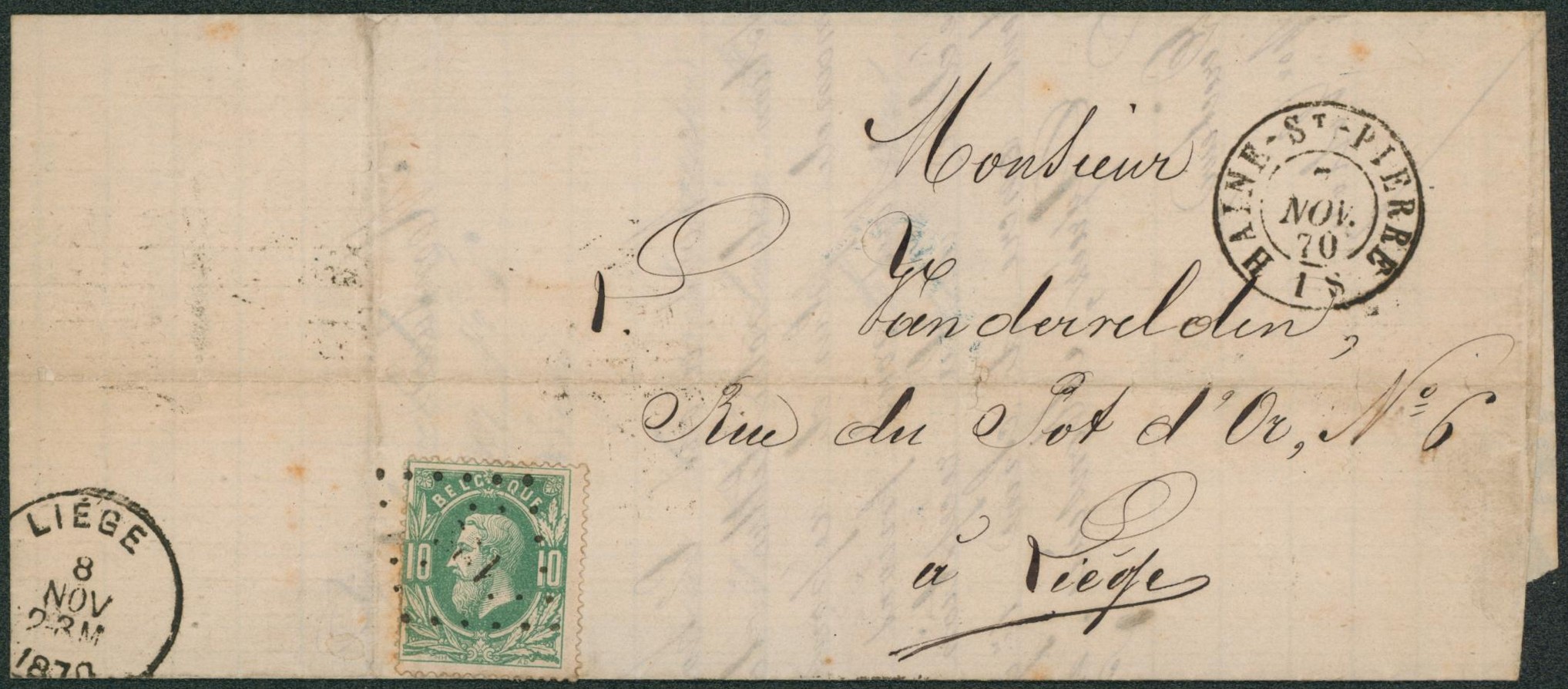 n°30 sur LAC (forges et usines) obl Pt 122 Haine-St-Pierre > Liège. 