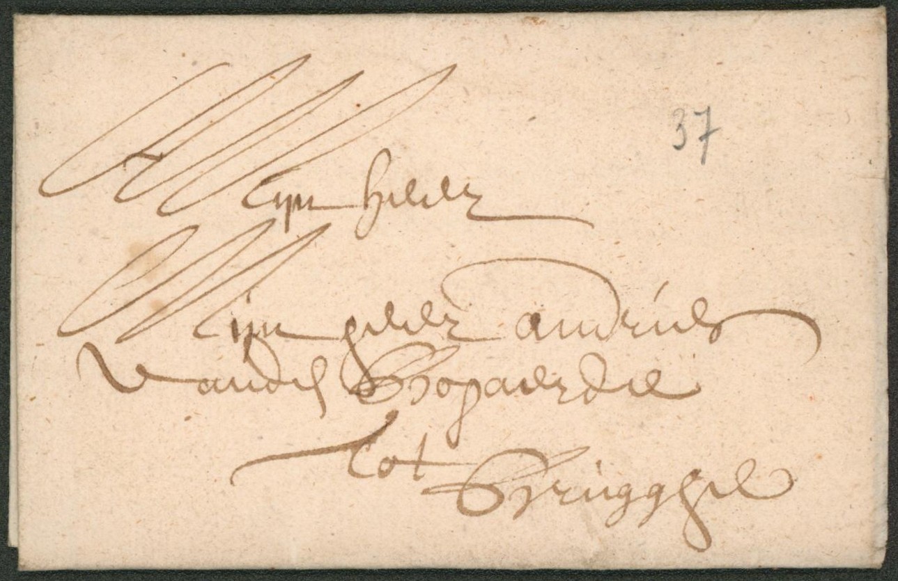 LAC datée de Gent, Gand (1697) par messager > Brugge