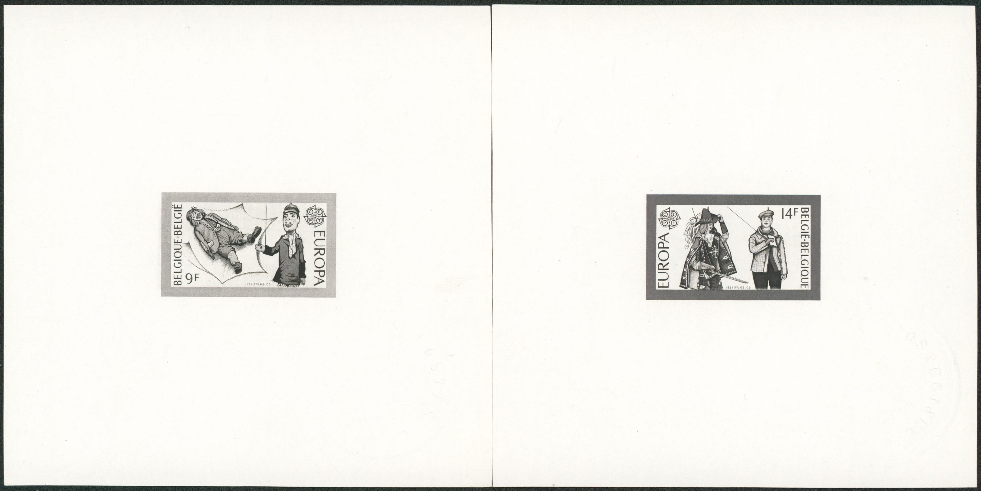 Feuillet ministériel n°2006/07 EUROPA 1981 (tirage 70 ex) Folklore.