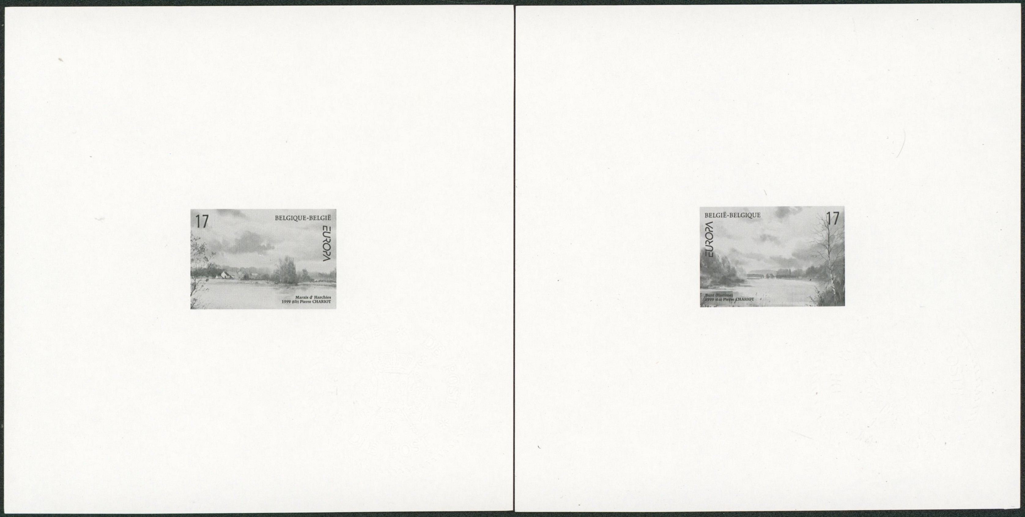 Feuillet ministériel n°2815/16 EUROPA 1999 (tirage 75 ex).