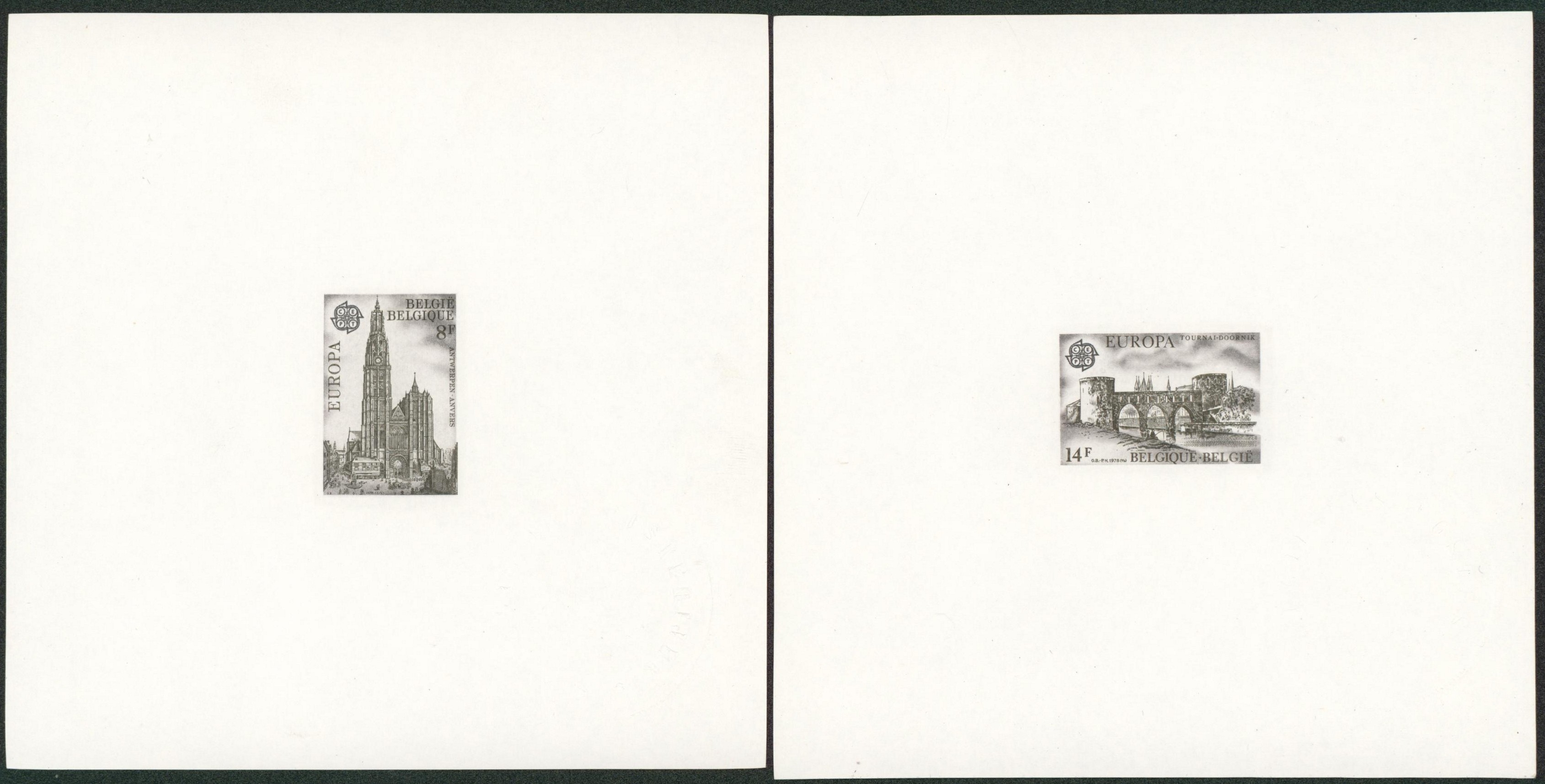 Feuillet ministériel n°1891/92 EUROPA 1978 (tirage 60 ex).