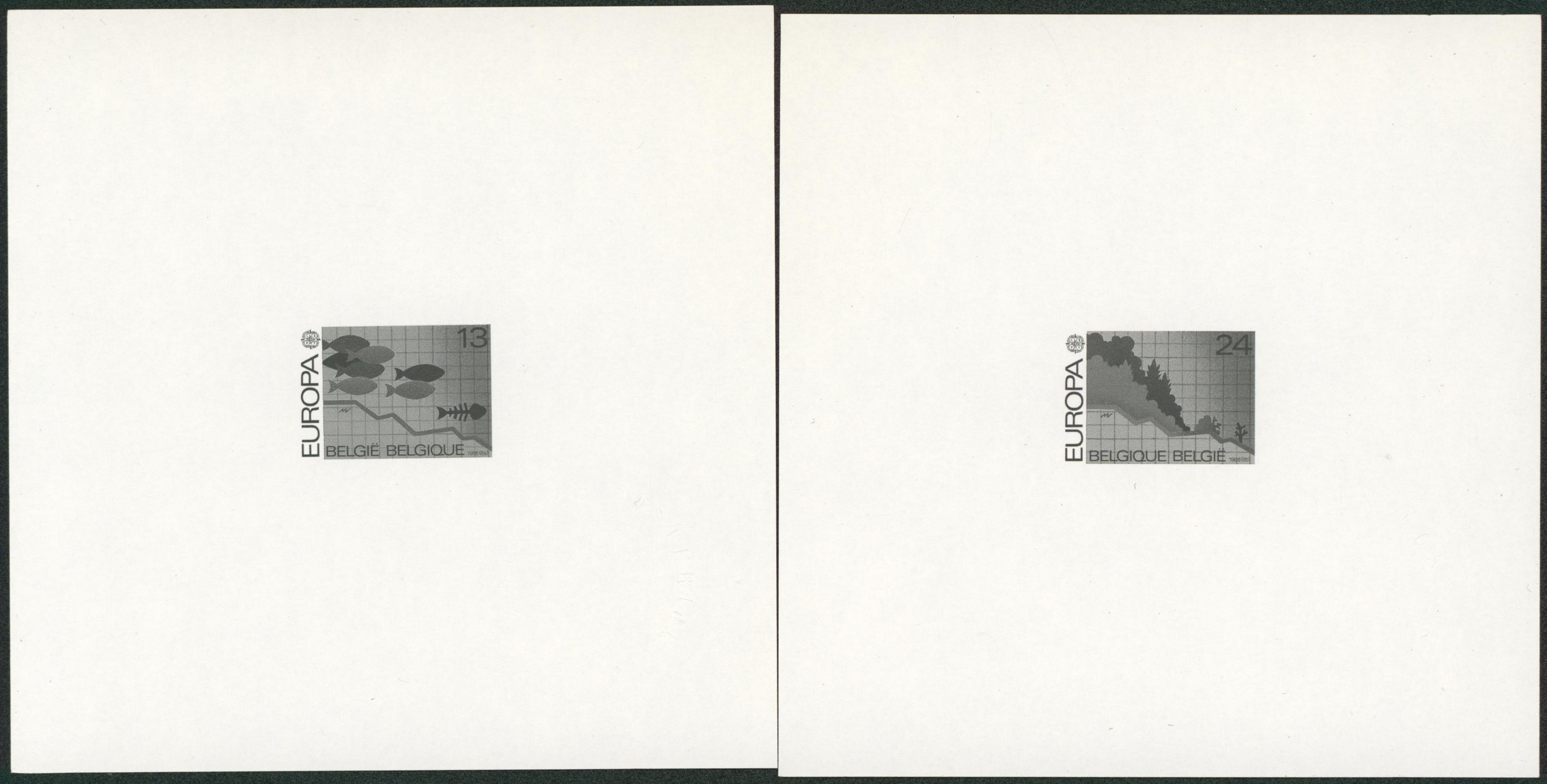 Feuillet ministériel n°2211/12 EUROPA 1986 (tirage 70 ex). 