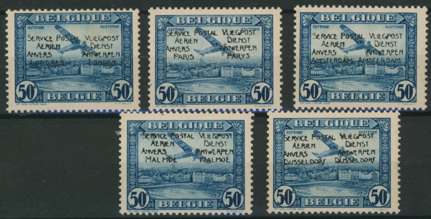 émission privée - E30/34** neuf sans charnières (MNH) essai de surcharge en noir ! RR