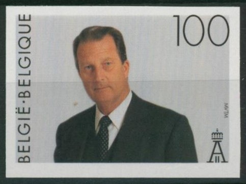 n°2576 100F Roi albert II non dentelé