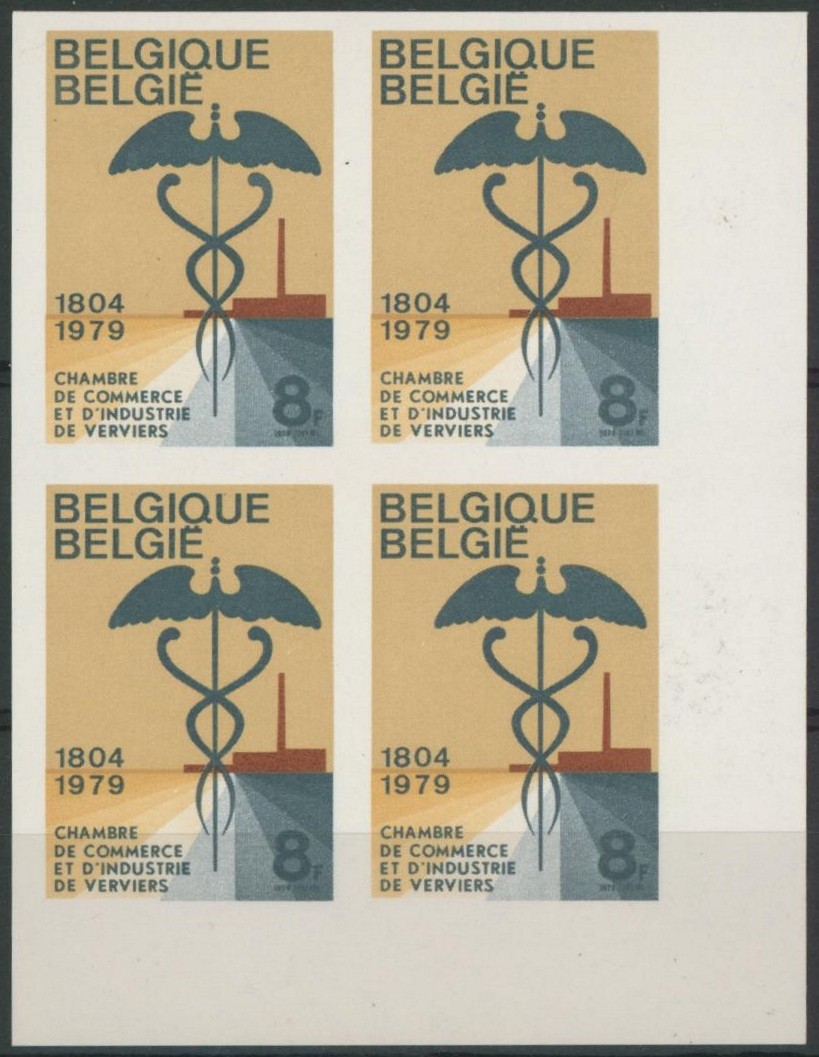 n°1937 en bloc de 4 non dentelé / Cote 40e