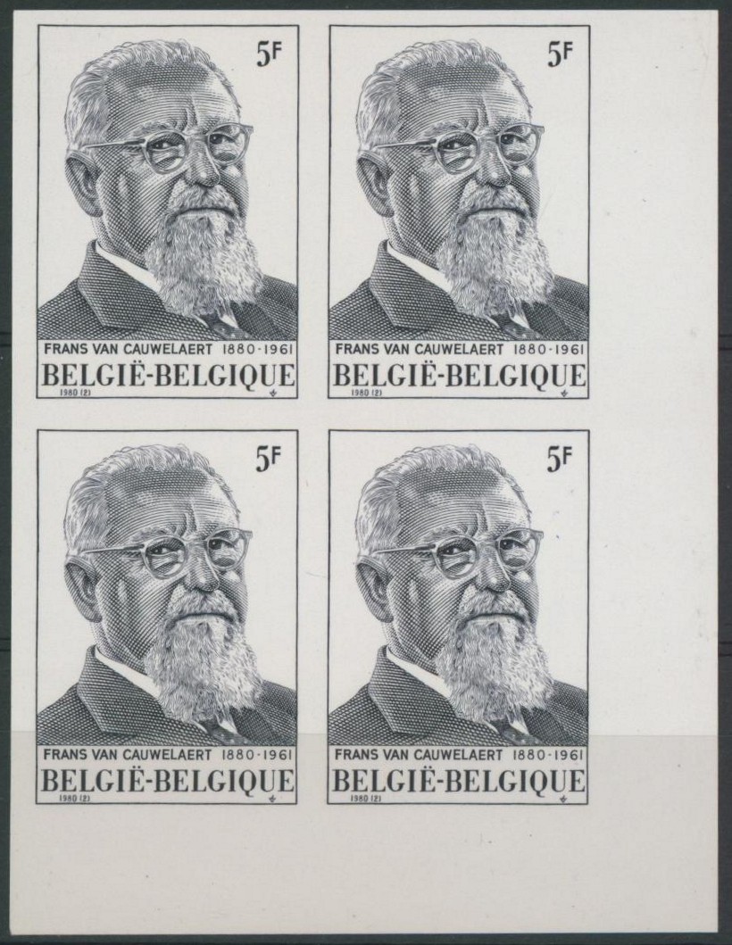 n°1965 en bloc de 4 non dentelé / Cote 40e