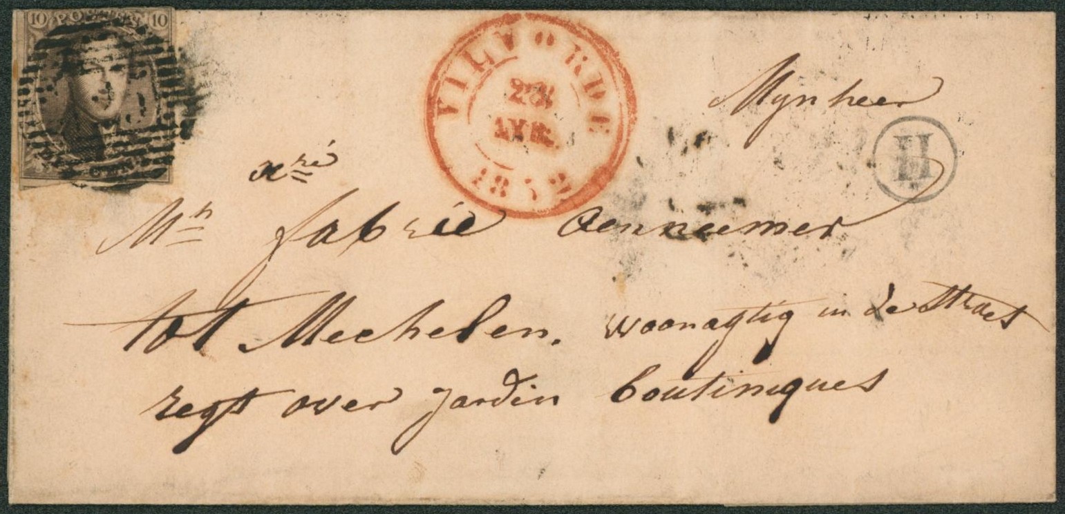 n°6 effleuré sur LAC obl P125 çàd Vilvorde + boite rurale "H" (Diegem) > Mechelen"