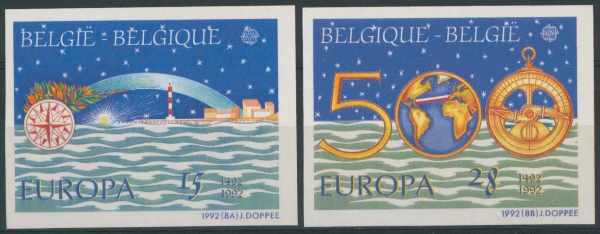 EUROPA (1992) - n°2454/55 non dentelé