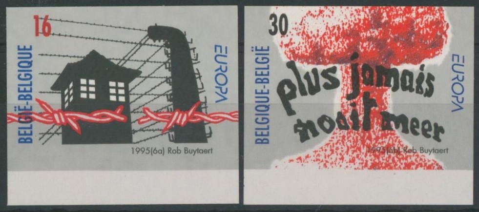 EUROPA (1995) - n°2597/98 non dentelé. Libération des camps. Rare