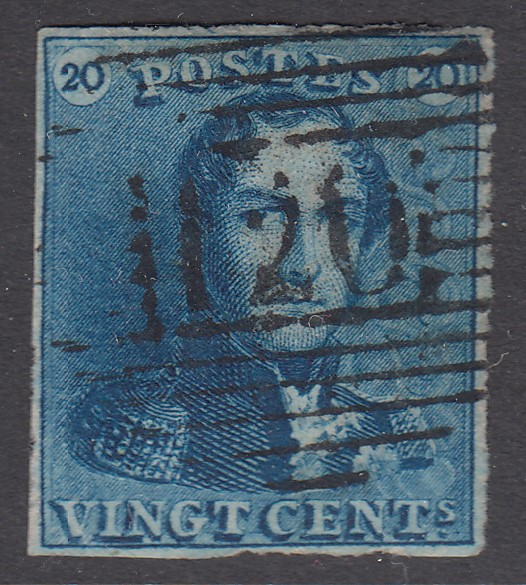 2 margé, oblitération P120 de Tournai.