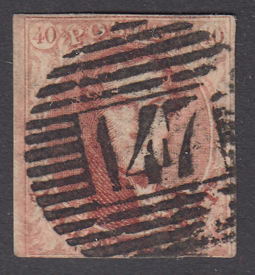 8, 3 marges, oblitération P147 d'Eghezée.