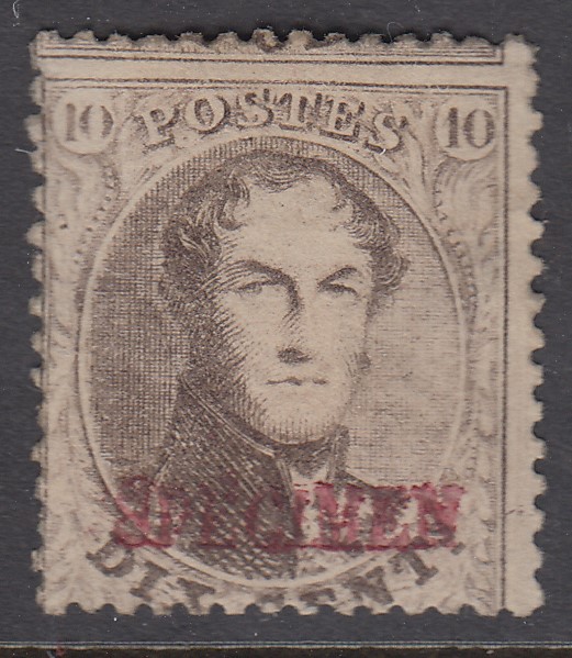 14B* surchargé « SPECIMEN » en rouge.