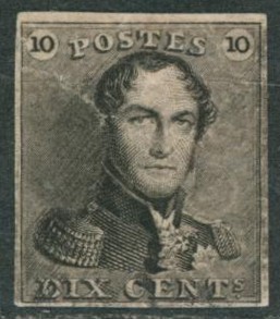 épreuve au type épaulette 10ctm, planché (petit défaut réparé, visible au verso). 