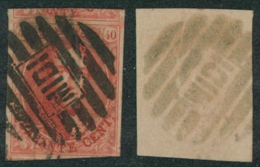 n°12A bien margé (coin inférieur droit au filet) obl P MIDI