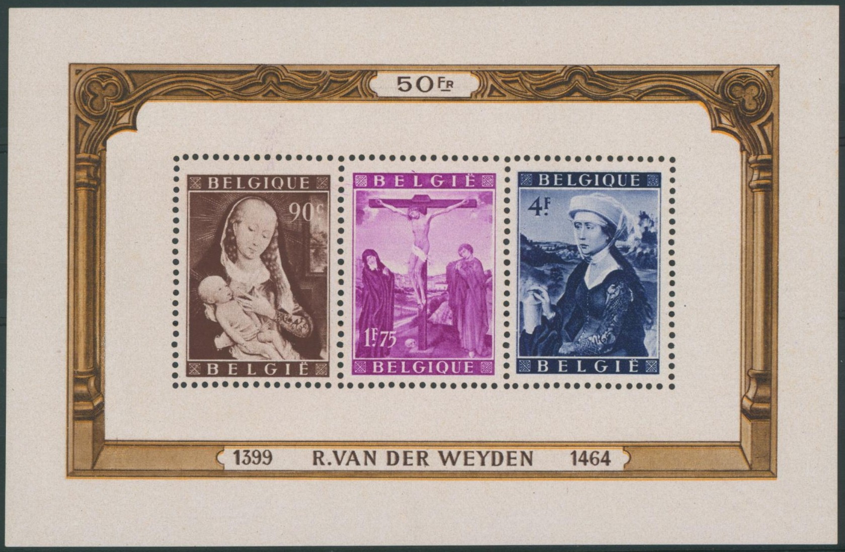 BL28** "Van der Weyden" neuf sans charnières (MNH) + Variété Luppi V2