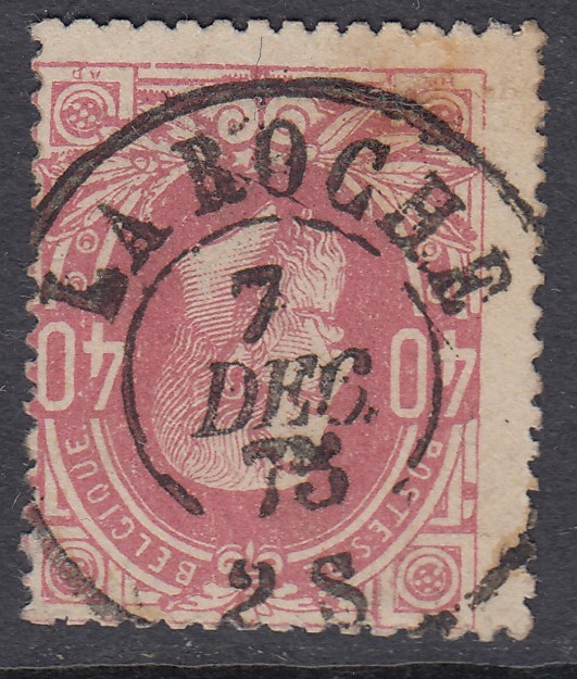 34, oblitération centrale D.C.de La Roche le 7 Dec.75.