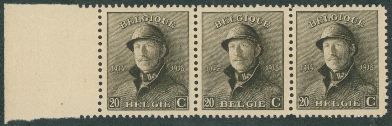 Roi Casqué - n°170 en bande de 3** neuf sans charnières + Variété V1