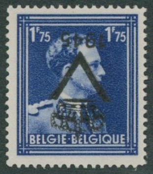 émission privée - PR71** + surcharge renversée. Rare !