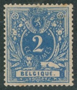 n°27b* neuf charniéré (MH) petite rousseur sur 2 dents, dentelure 15 + nuance BLEU DE PRUSSE. Certificat P. Kaiser, nuance R !