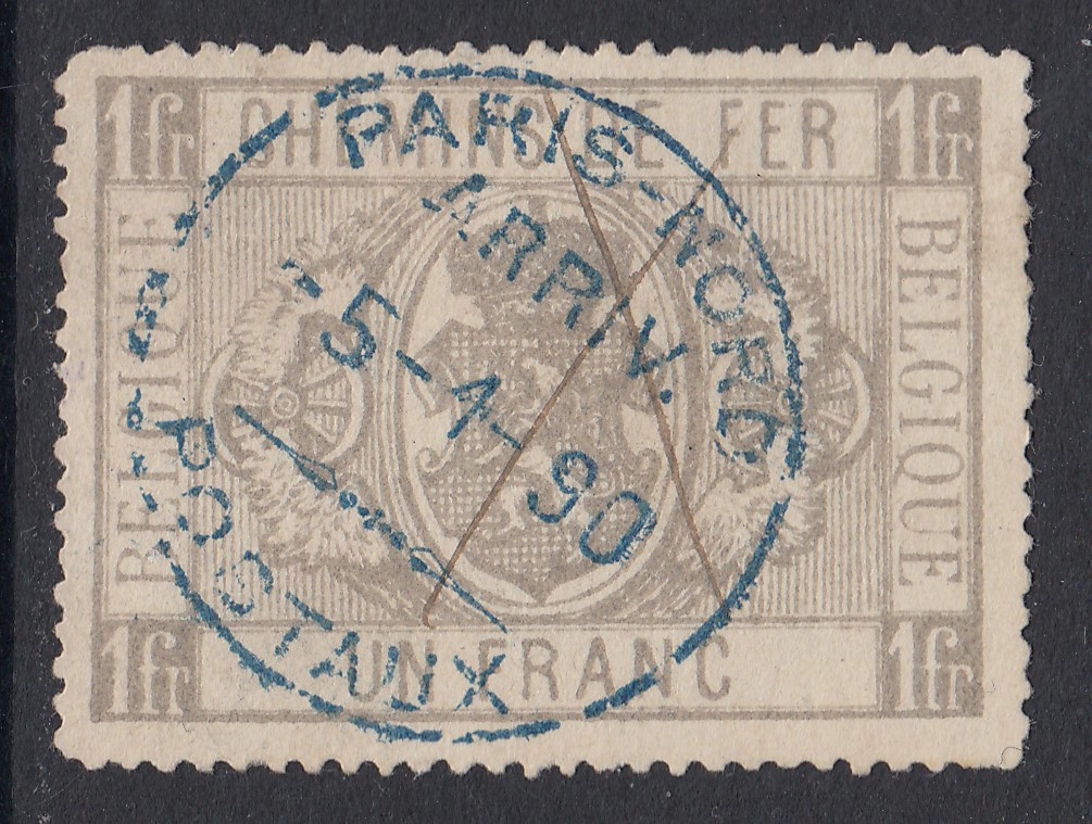 CF6  oblitéré avec oblitération centrale S.C. de Paris du 5.1.1890.