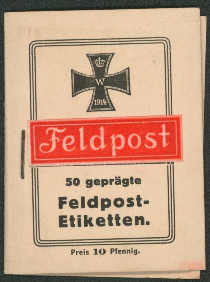 Allemagne - Petit carnet FELDPOST-EIKETTEN contenant 50 étiquettes "feldpost" (représenté sur la face du carnet). TB état