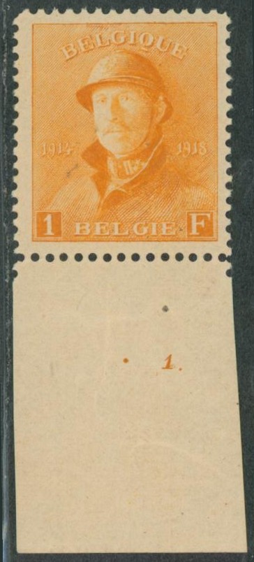 Roi Casqué - n°175-V** neuf sans charnières (MNH) + BDF et numéro de planche "1"