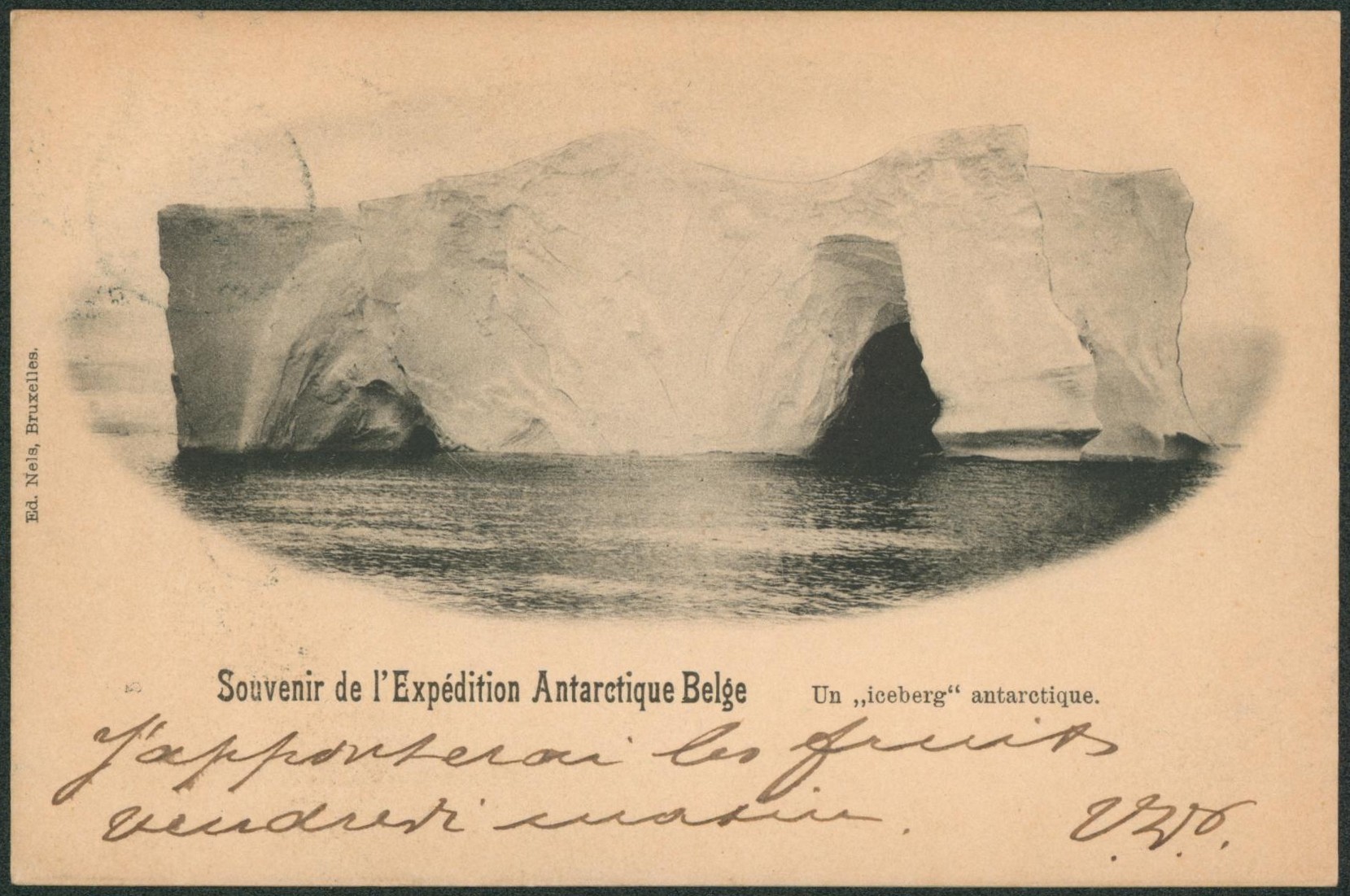 n°56 sur CP vue (souvenir de l'expédition antarctique Belge - Un iceberg) Ed. Nels > Bruxelles. TB