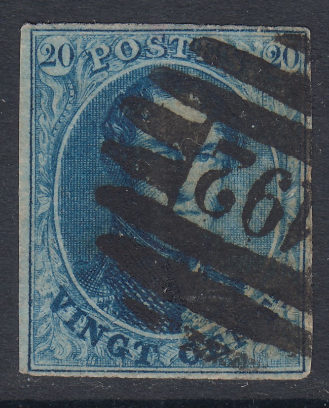11 margé, oblitération P192 8barres de Warneton.