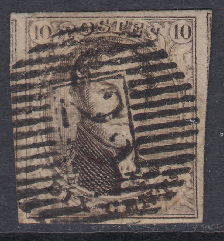 6 margé, oblitération de distribution D22 d'Herbesthal.