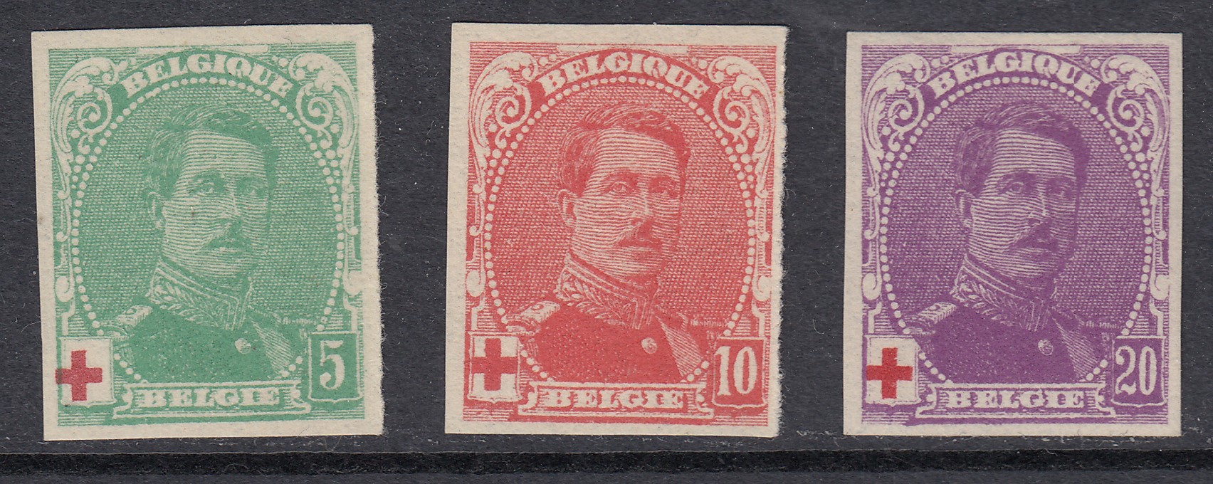 129/31 non dentelés*. Signé V.B.