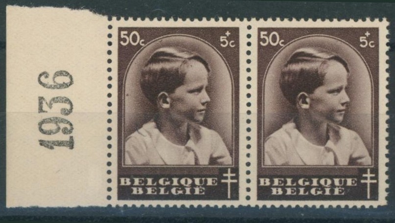 Antituberculeux - n°441 en paire dont V + BDF "1936" neuf sans charnières (MNH)