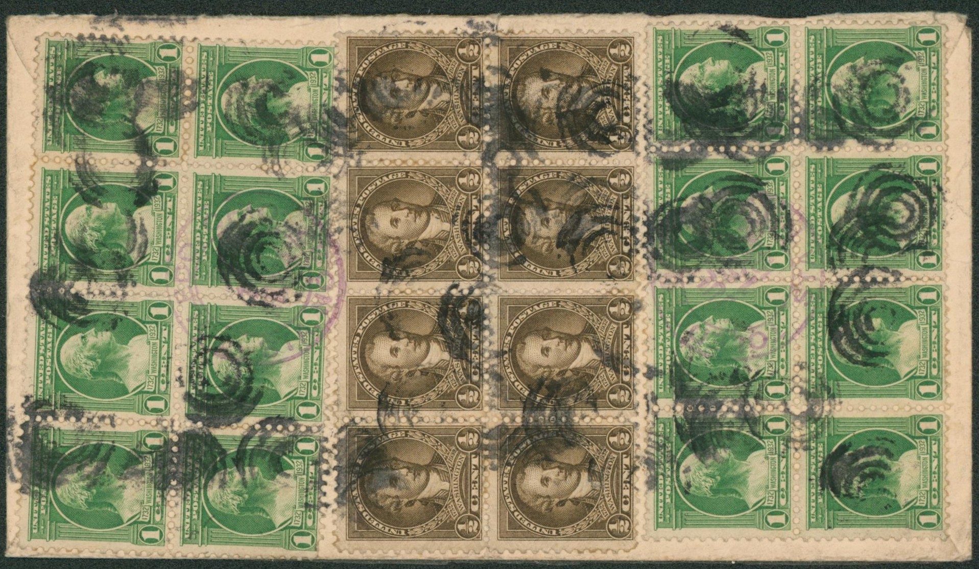USA - Entier au type enveloppe 2 cent en recommandé + Superbe affranch. Complémentaire de New-York > Wetteren (Belgique)