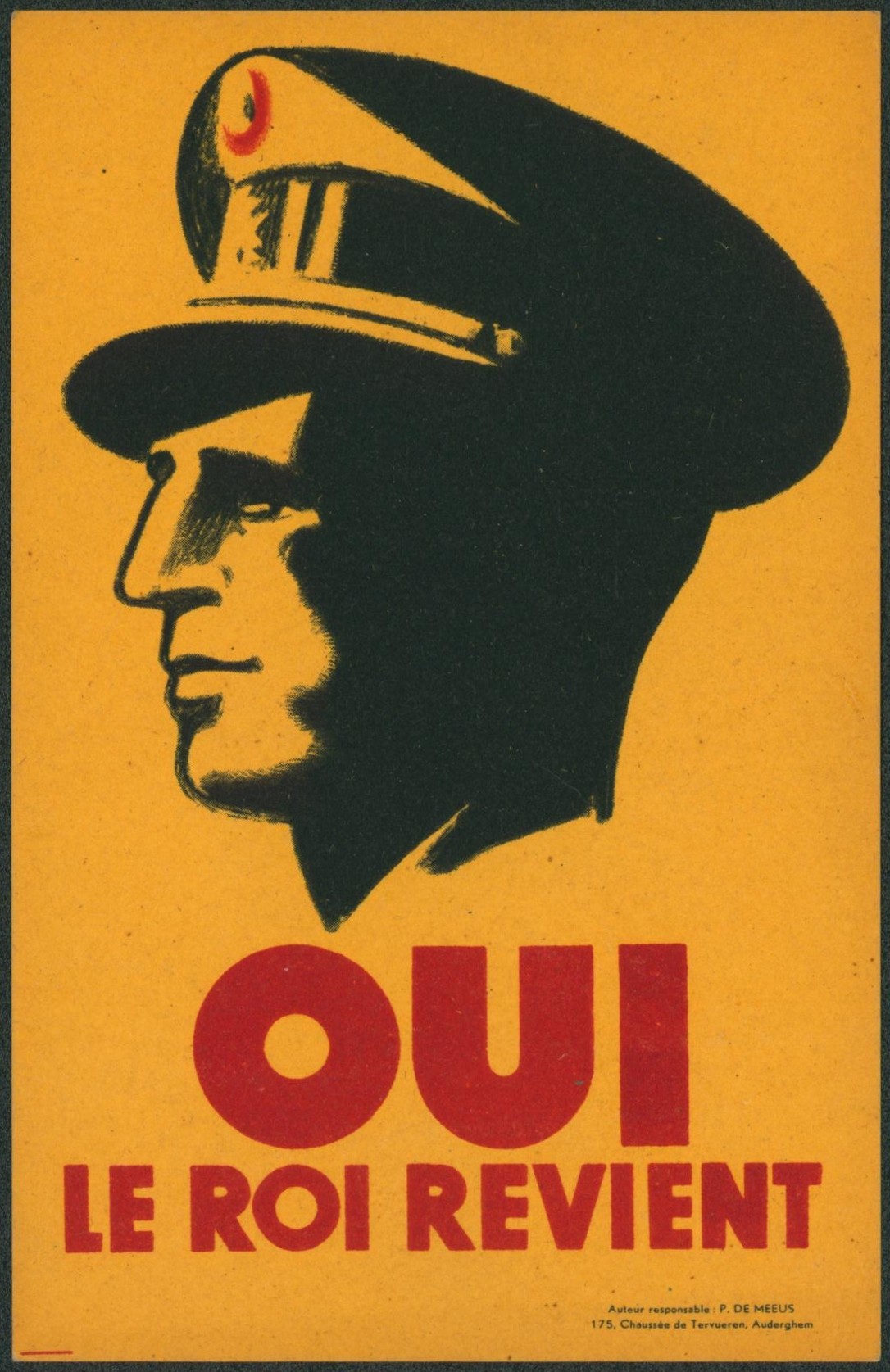 Carte postale (WWII) - Propagande REX : OUI LE ROI REVIENT