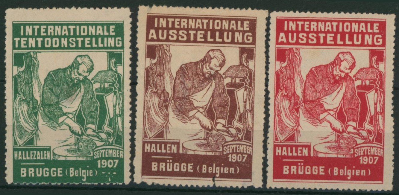Erinnophilie - Internationale ausstellung Brugge / bruges HALLEN (1907)