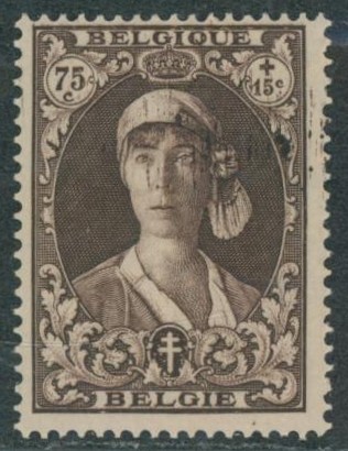 n°329** neuf sans charnières (MNH) + Curiosité : visage balafré, superble ligne de surrencrage. R