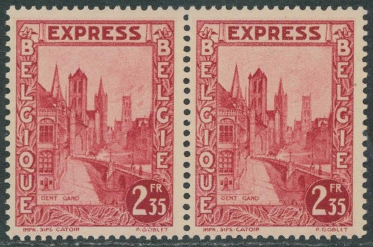 n°292D en paire neuf sans charnières (MNH) + curiosité : nuage autour de la tour